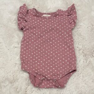 Vignette Girls Flutter Onesie Pink Dots 9-12 months